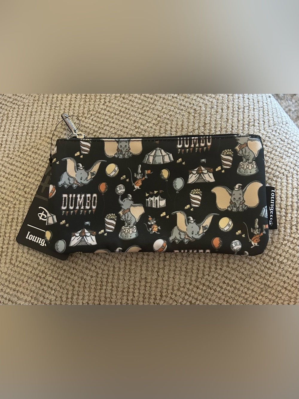 Loungefly Disney Dumbo Big Top Circus AOP Nylon Pouch - NWT